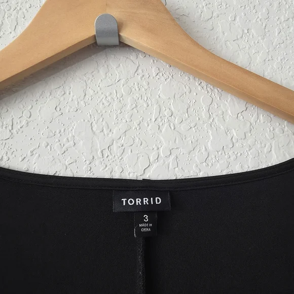 Torrid Dress Women's 3 Leopard Color Block Round Neck Sleeveless - Picture 8 of 8